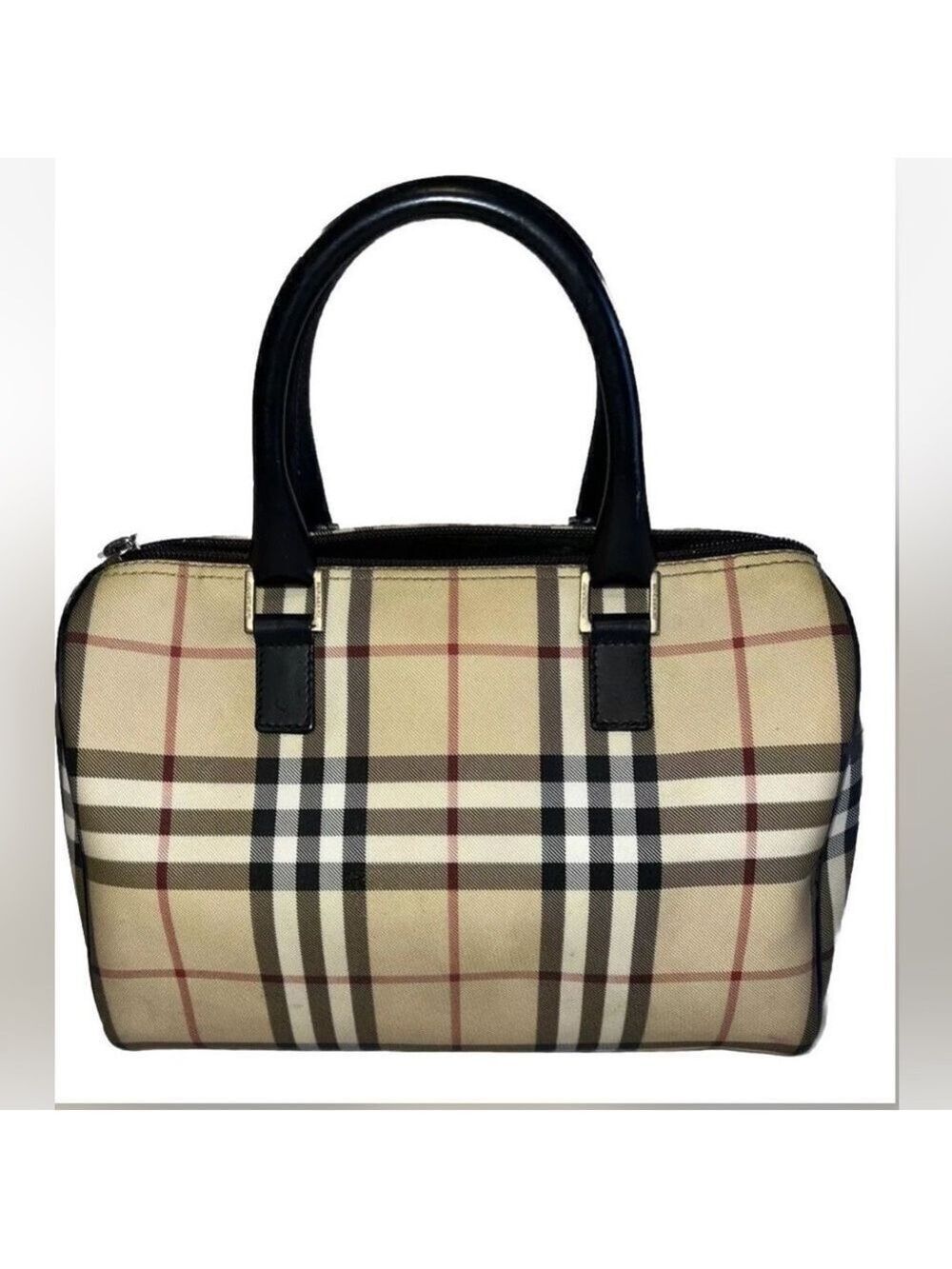 Burberry Classic Plaid Speedy Satchel